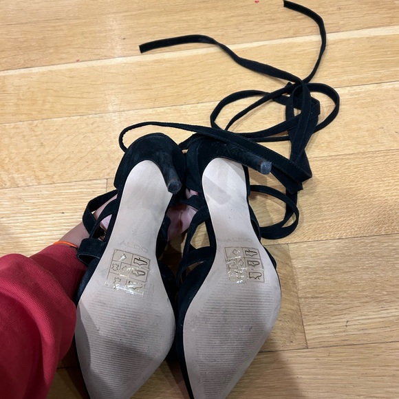 ALDO pointed toe pumps black suede - Picture 4 of 6